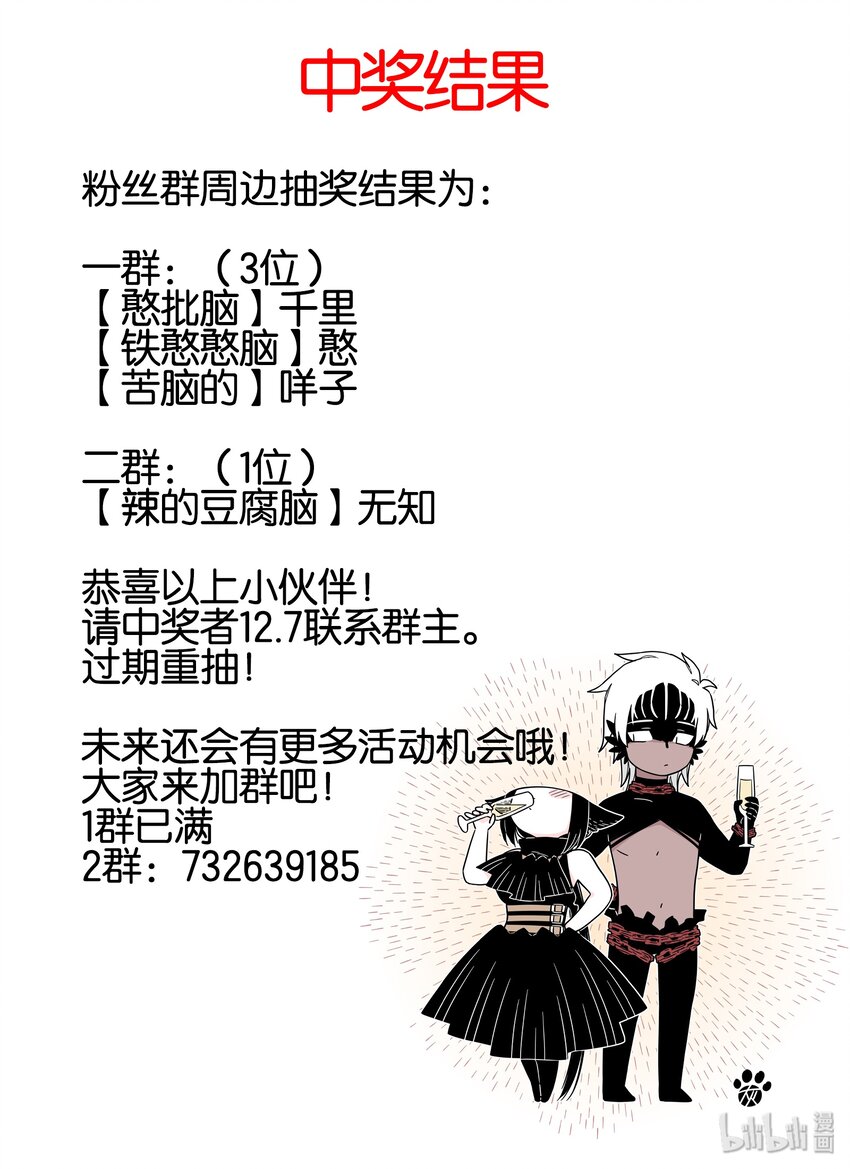 无脑魔女漫画,中奖结果 中奖结果1图