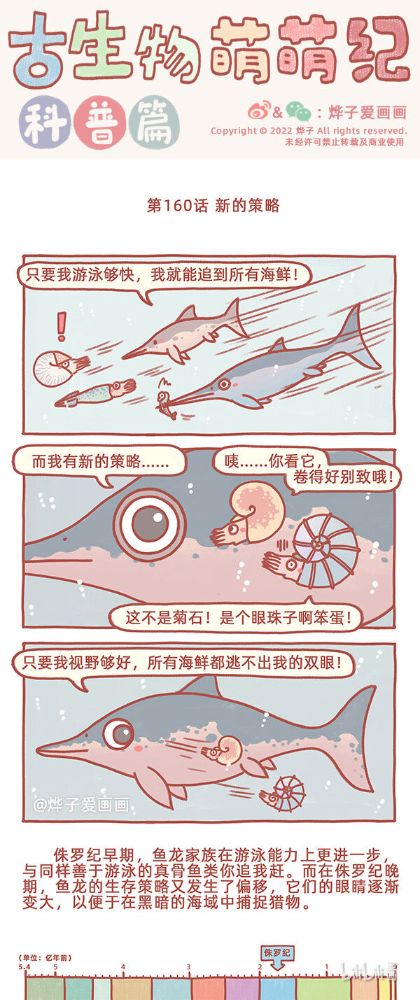 古生物萌萌纪（科普篇）漫画,第160话 新的策略1图