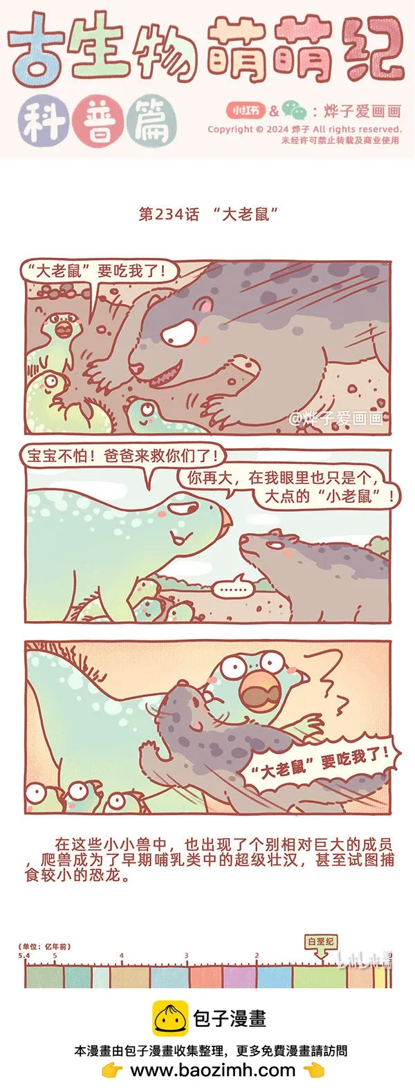 古生物萌萌纪（科普篇）漫画,第234話 “大老鼠”1图