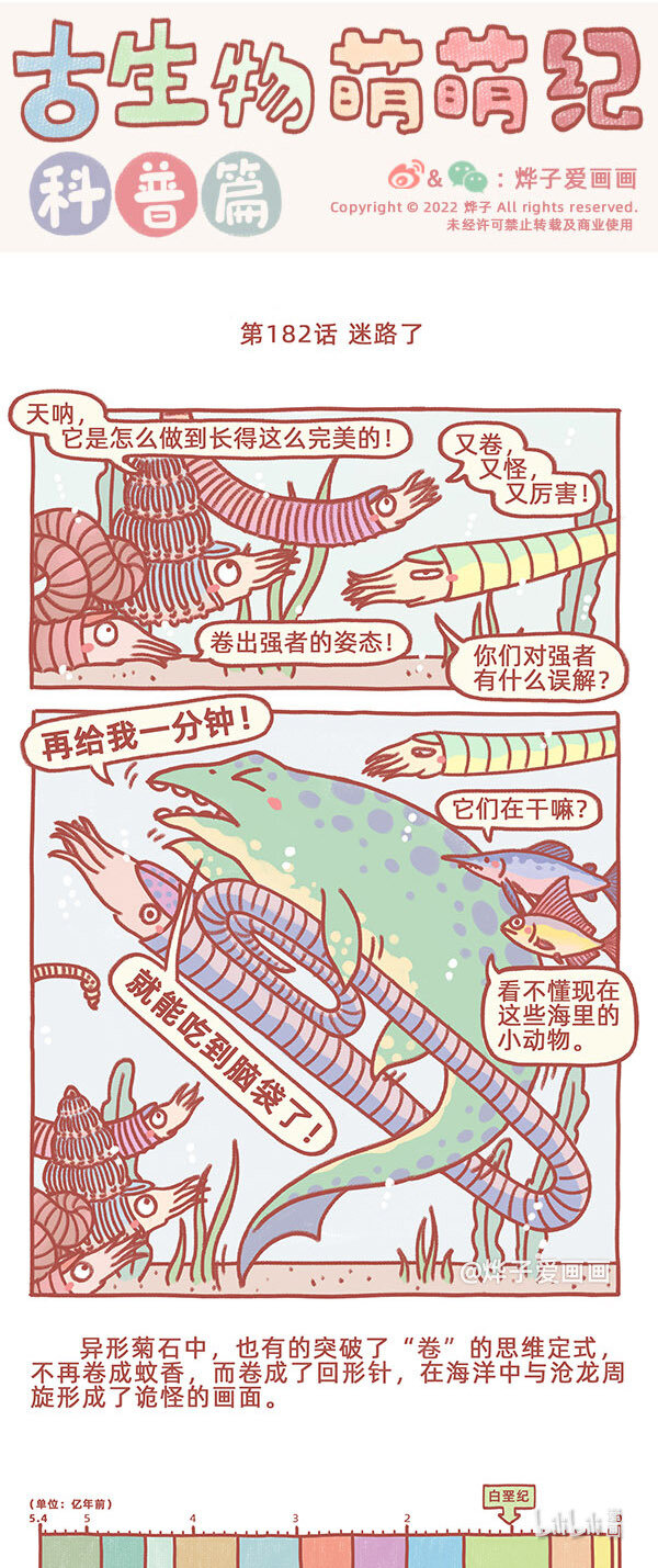 古生物萌萌纪（科普篇）漫画,第182话 迷路了1图