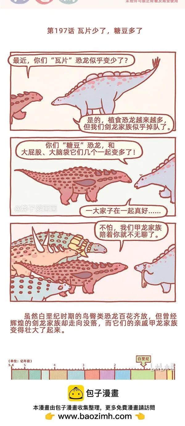 古生物萌萌纪（科普篇）漫画,第197话 瓦片少了，糖豆多了1图