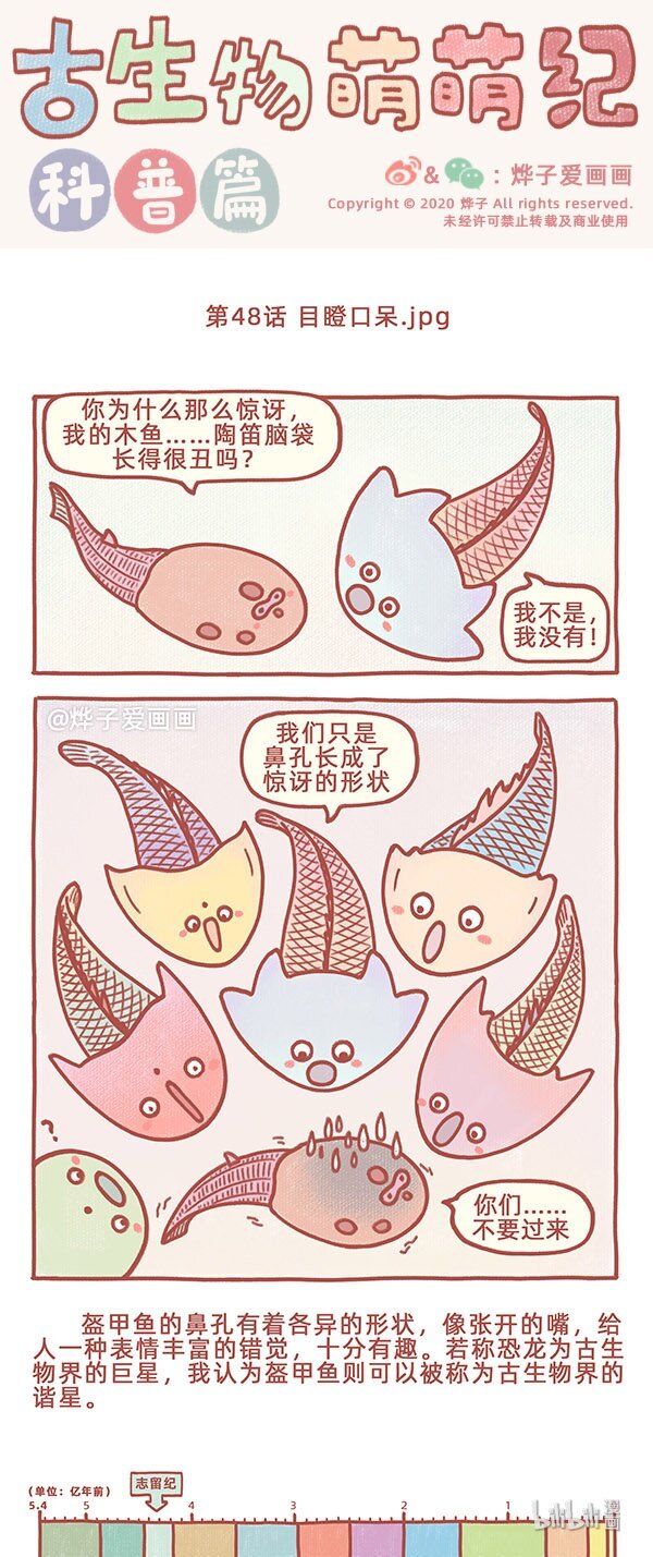 古生物萌萌纪（科普篇）漫画,第48话 目瞪口呆.jpg1图