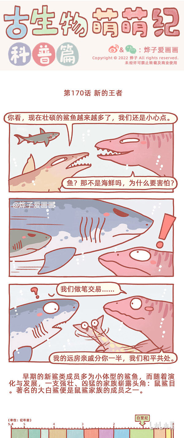 古生物萌萌纪（科普篇）漫画,第170话 新的王者1图