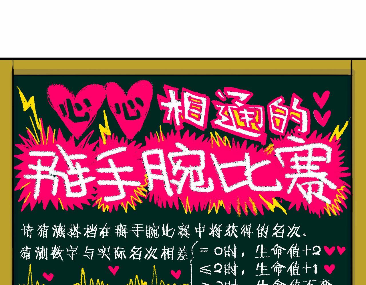 硬核一中漫画,第60话 心心相通的掰手腕比赛3图