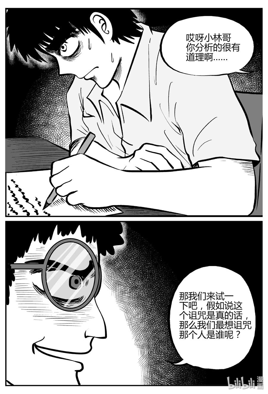 小智怪谈漫画,267 以眼杀人（1）3图