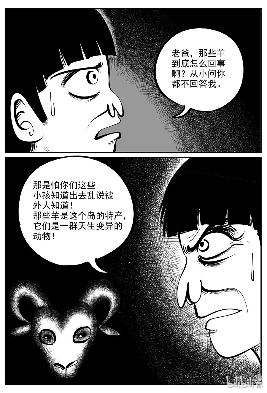 小智怪谈漫画,322 谜岛（6）1图