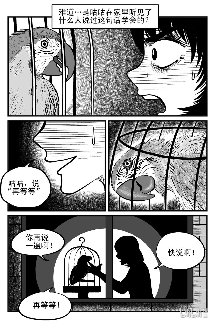 小智怪谈漫画,118 鹦鹉+囍4图