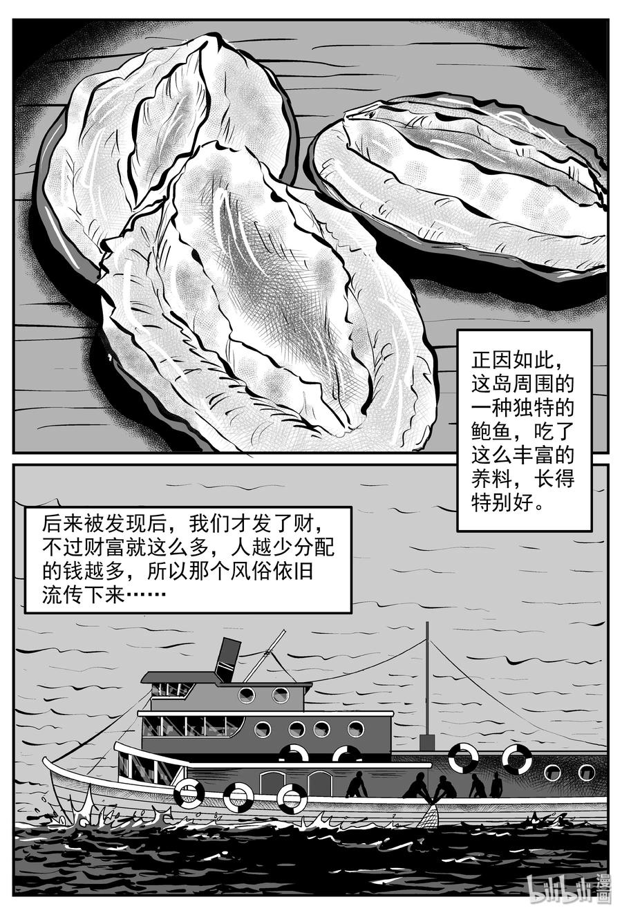 小智怪谈漫画,323 谜岛（7）4图