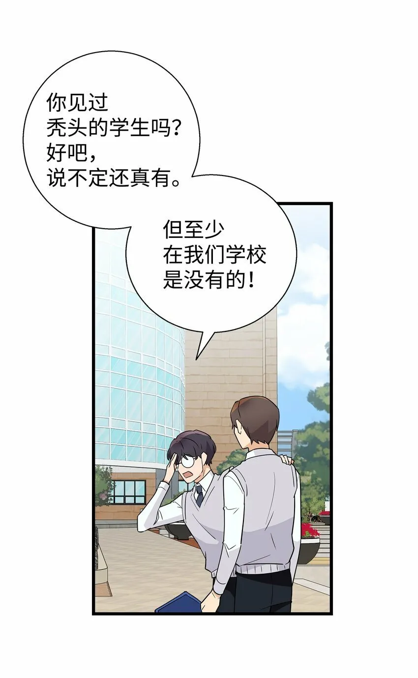 我朋友长得真帅漫画,05 秃头诅咒1图