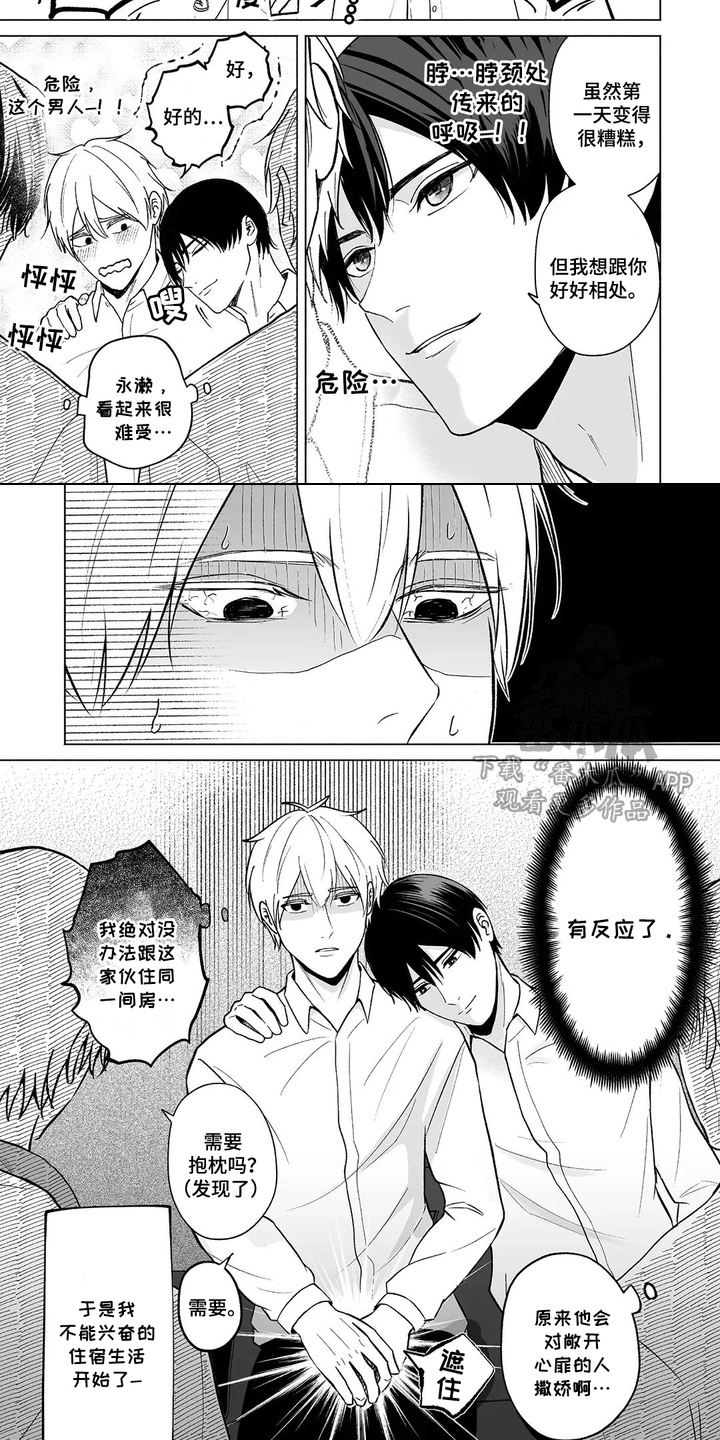 男子宿舍的日常漫画,第2话2图